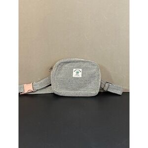 Himalayan Hemp Fanny Pack Kathmandu Imports Herringbone Waist Bag Nepal Black